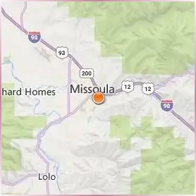 The University of Montana Location Map The University of Montana Location Map