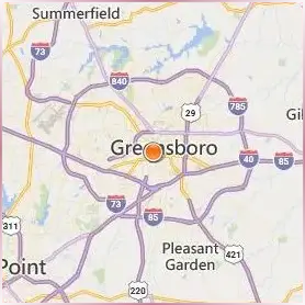 University of North Carolina at Greensboro Location Map University of North Carolina at Greensboro Location Map